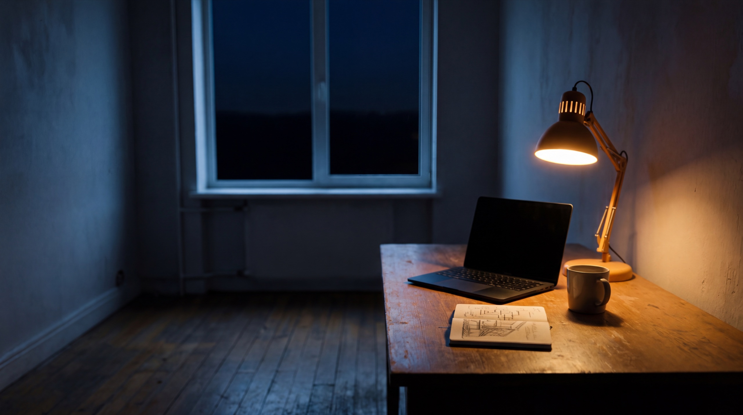Chapter 02 · Backstage Architecture — a quiet desk at the hour the framework was figured out